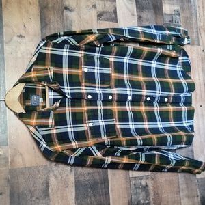 J Crew Plaid 100% Cotton Long Sleeve Button Up Shirt Sz Med